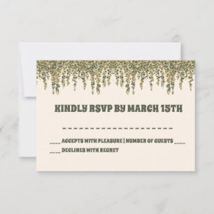 Carte RSVP Baby shower Neutre Genre Little Fungi