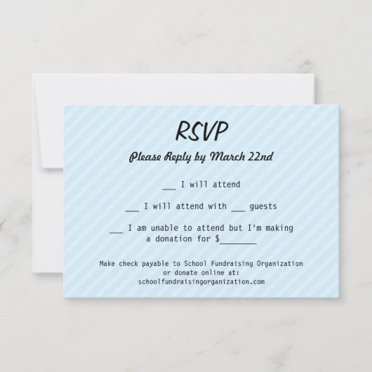 Carte RSVP Bande Cassette (Devant)
