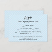 Carte RSVP Bande Cassette (Devant / Derrière)