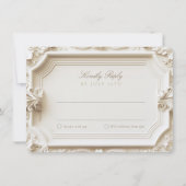 Carte RSVP baroque pour Mariage (Devant)