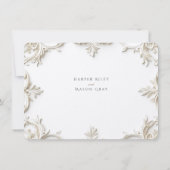 Carte RSVP baroque pour Mariage (Dos)
