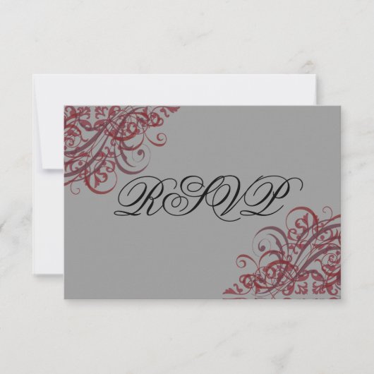 Carte RSVP Baroque RSVP (Devant)