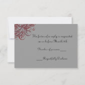 Carte RSVP Baroque RSVP (Dos)