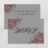 Carte RSVP Baroque RSVP (Devant / Derrière)