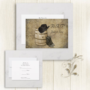Carte RSVP Barrel and Boots