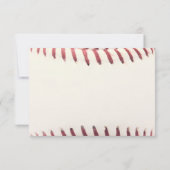 Carte RSVP Baseball Bar Mitzvah (Dos)