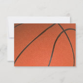 Carte RSVP Basketball Gold Bar Mitzvah (Dos)