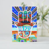 Carte RSVP Bat mitzvah à barres (Debout devant)