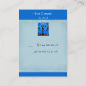 Carte RSVP Bat mitzvah à barres (Dos)