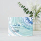 Carte RSVP Bat mitzvah de la barre de SKI (Debout devant)