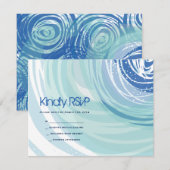 Carte RSVP Bat mitzvah de la barre de SKI (Devant / Derrière)