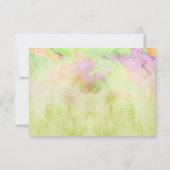 Carte RSVP bat mitzvah Lime Green Tie Dye (Dos)