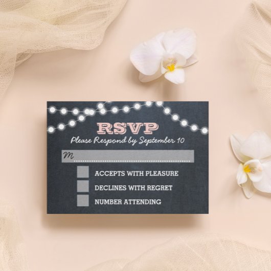 Carte RSVP Bat mitzvah rose