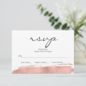 Carte RSVP Bat mitzvah rose Gold (Debout devant)