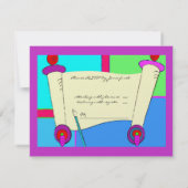 Carte RSVP bat mitzvah Sydney Robin (Dos)