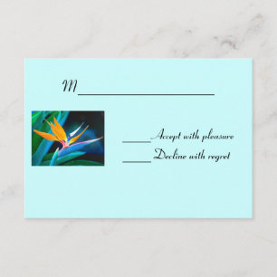 Carte RSVP Bird of Paradise