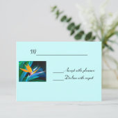 Carte RSVP Bird of Paradise (Debout devant)