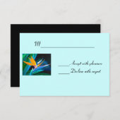 Carte RSVP Bird of Paradise (Devant / Derrière)