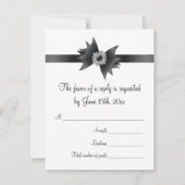 Carte RSVP Black Blue Swil RSVP (Dos)