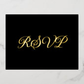 Carte RSVP Black Elegant Co-Starring (Recto)
