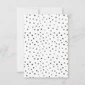 Carte RSVP Black Whimsical Winter Wreath Wedding (Dos)