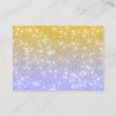 Carte RSVP bleu clair, Gold Parties scintillant St (Dos)