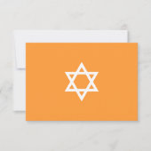 Carte RSVP bleu Mitzvah Star Shopping (Devant)