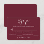 Carte RSVP Bliss Marié (Devant / Derrière)