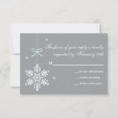 Carte RSVP Blue and Grey (Dos)