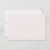 Carte RSVP Blush & Ivory Boho Arch Wedding tendanc (Dos)