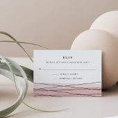 Carte RSVP Blush Linee