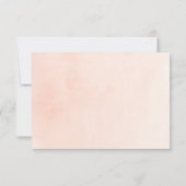Carte RSVP Blush Pink Bloom Wedding (Dos)