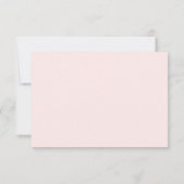 Carte RSVP Blush Rose Floral Wedding (Dos)