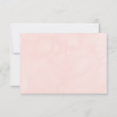 Carte RSVP Blush Watercolor Wedding (Dos)