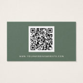 Carte RSVP Boho Blooms Mariage QR Code (Dos)