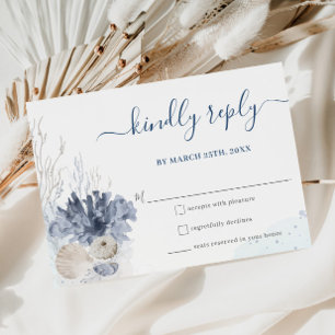 Carte RSVP Boho chic Beach Destination Wedding