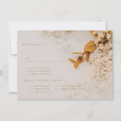 Carte RSVP Boho Fall Flowers (Devant)