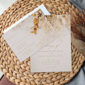 Carte RSVP Boho Fall Flowers