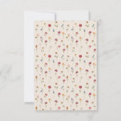 Carte RSVP Boho Fleur sauvage Wedding (Dos)