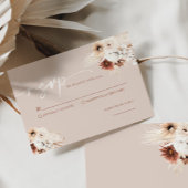 Carte RSVP Boho Modern Wedding