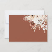 Carte RSVP Boho Pampas Mariage Grass (Dos)