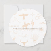 Carte RSVP Boho Ranch Wild West Response (Dos)