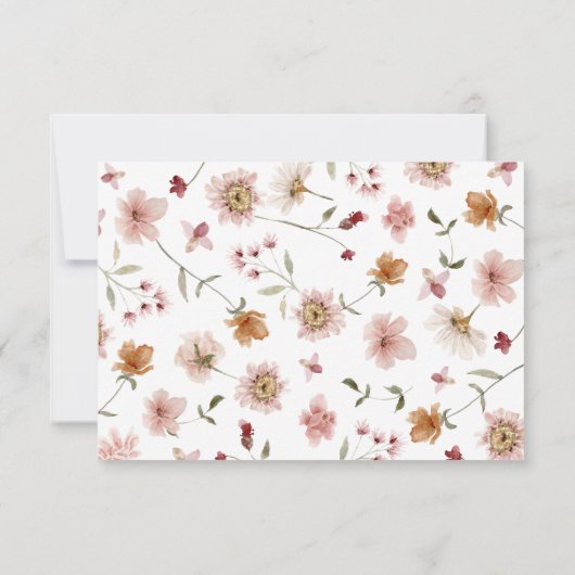 Carte RSVP Boho Rustique (Dos)