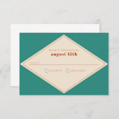 Carte RSVP Boho Southwestern (Devant / Derrière)