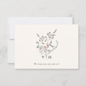 Carte RSVP Boho Wedding (Dos)