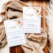 Carte RSVP Boho Wedding | Carte de réponse vertica