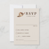Carte RSVP Boho Western Ranch Wedding (Devant)
