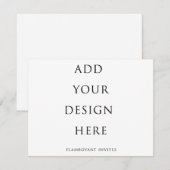 Carte RSVP/boîtier 5,5 po x 4,25 po (Devant / Derrière)