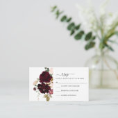 Carte RSVP Bourgogne et crème (Debout devant)