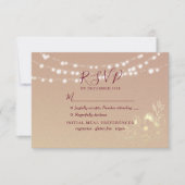 Carte RSVP Bourgogne Gold (Devant)